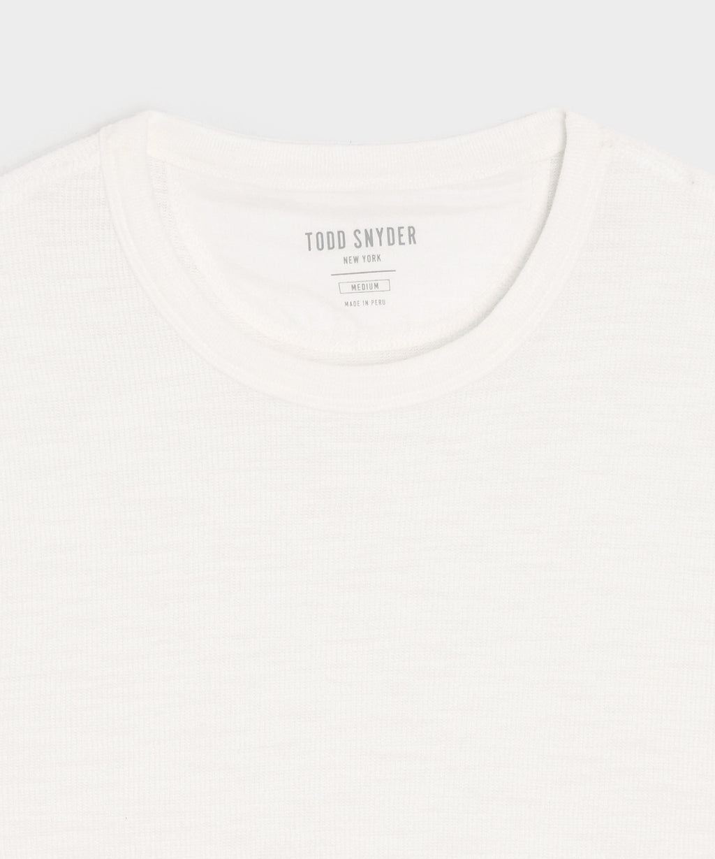 Lightweight Mini Waffle Tee