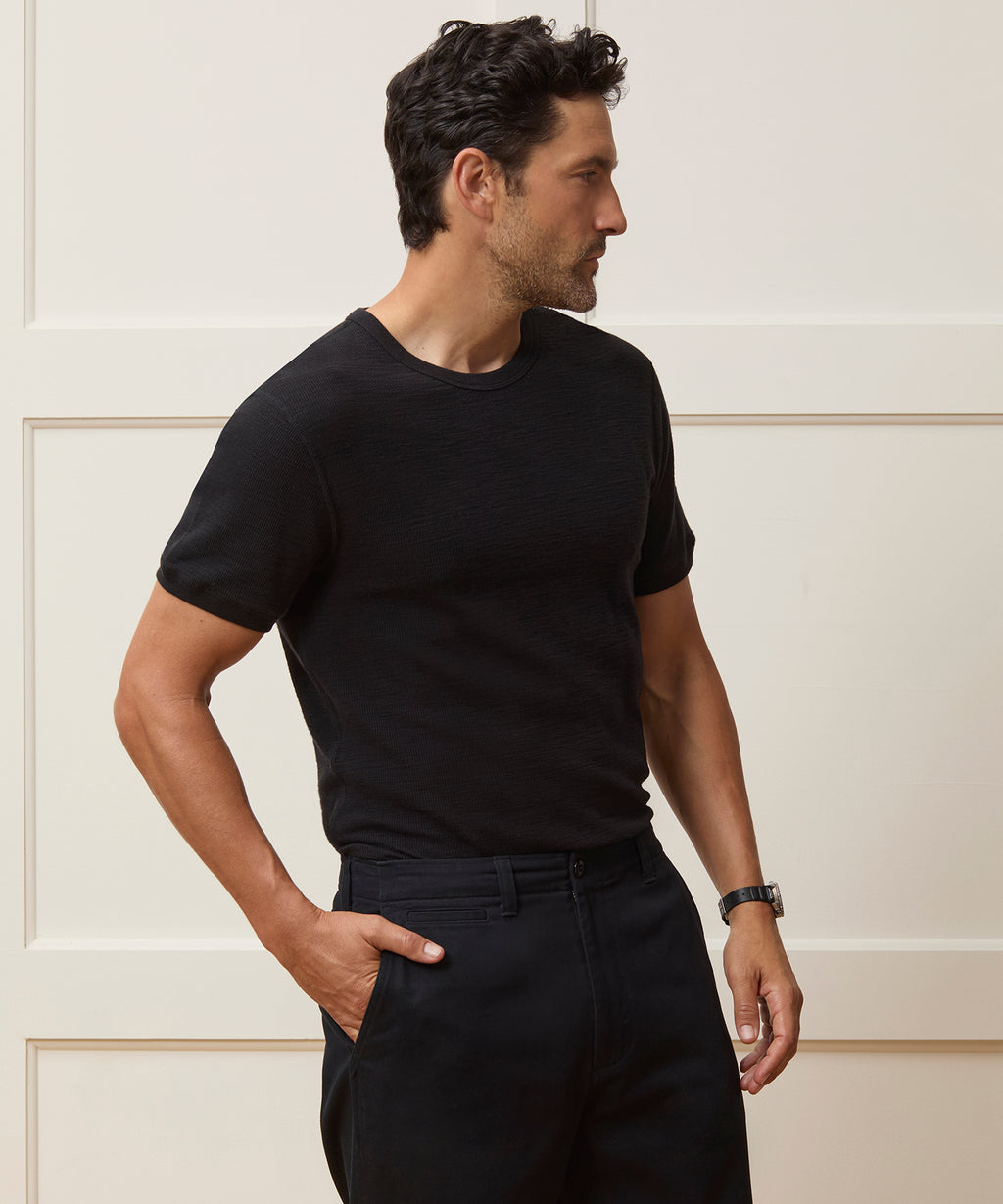 Lightweight Mini Waffle Tee