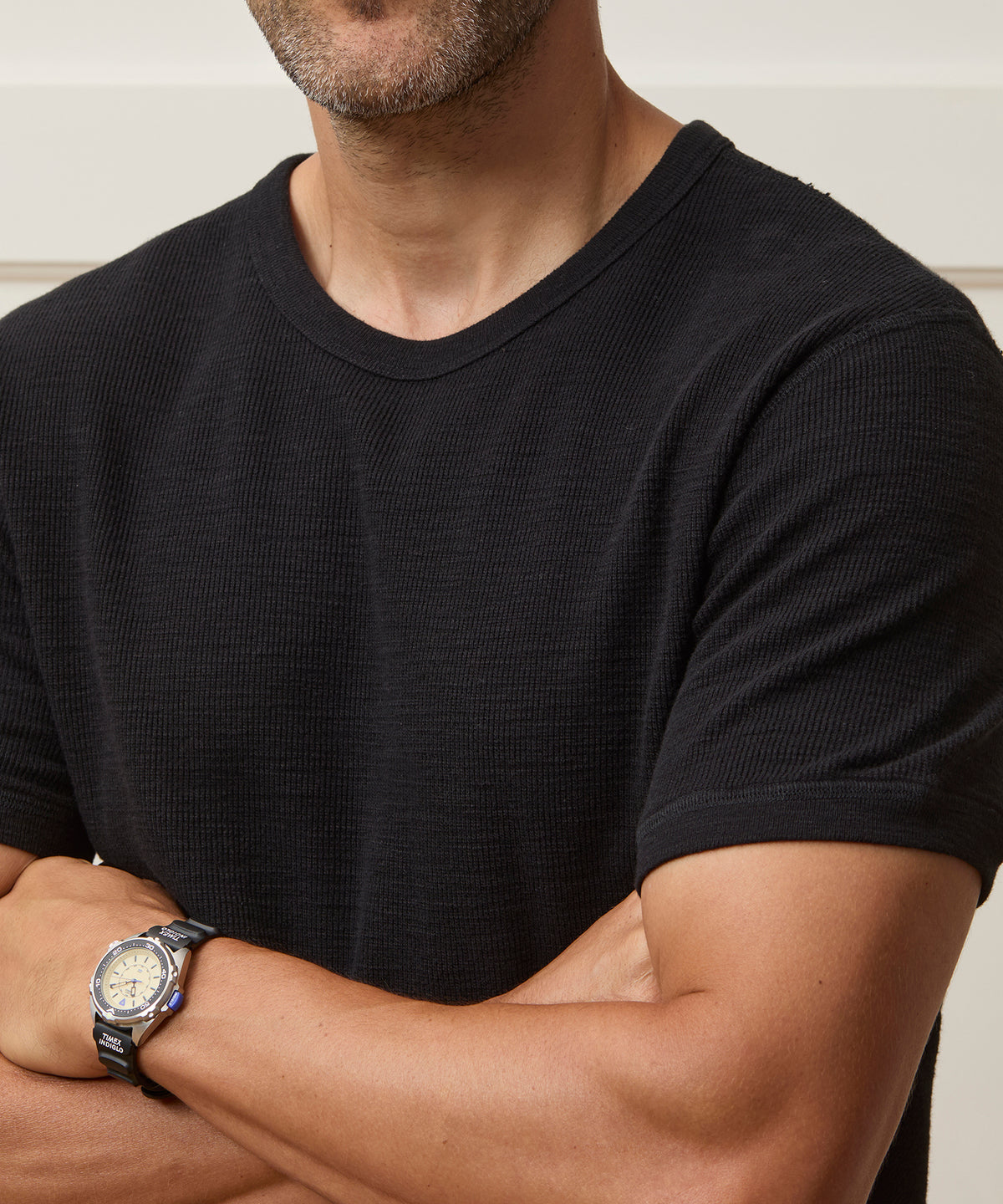 Lightweight Mini Waffle Tee