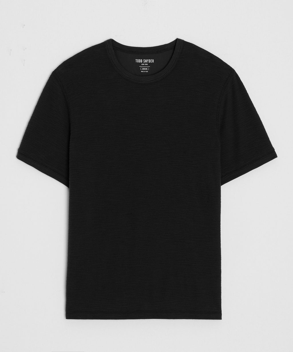 Lightweight Mini Waffle Tee