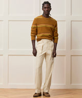 Relaxed Herringbone Twill Camp Pant