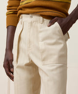 Relaxed Herringbone Twill Camp Pant