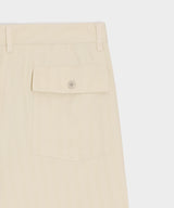 Relaxed Herringbone Twill Camp Pant
