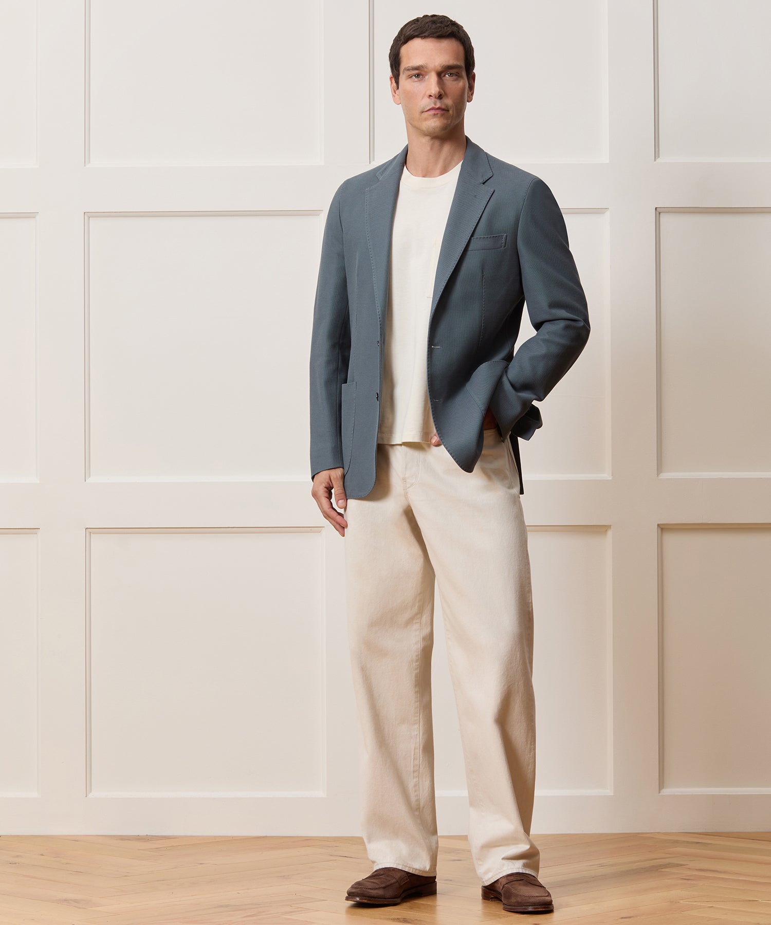 Italian Knit Sport Coat in Blue Metal – Todd Snyder