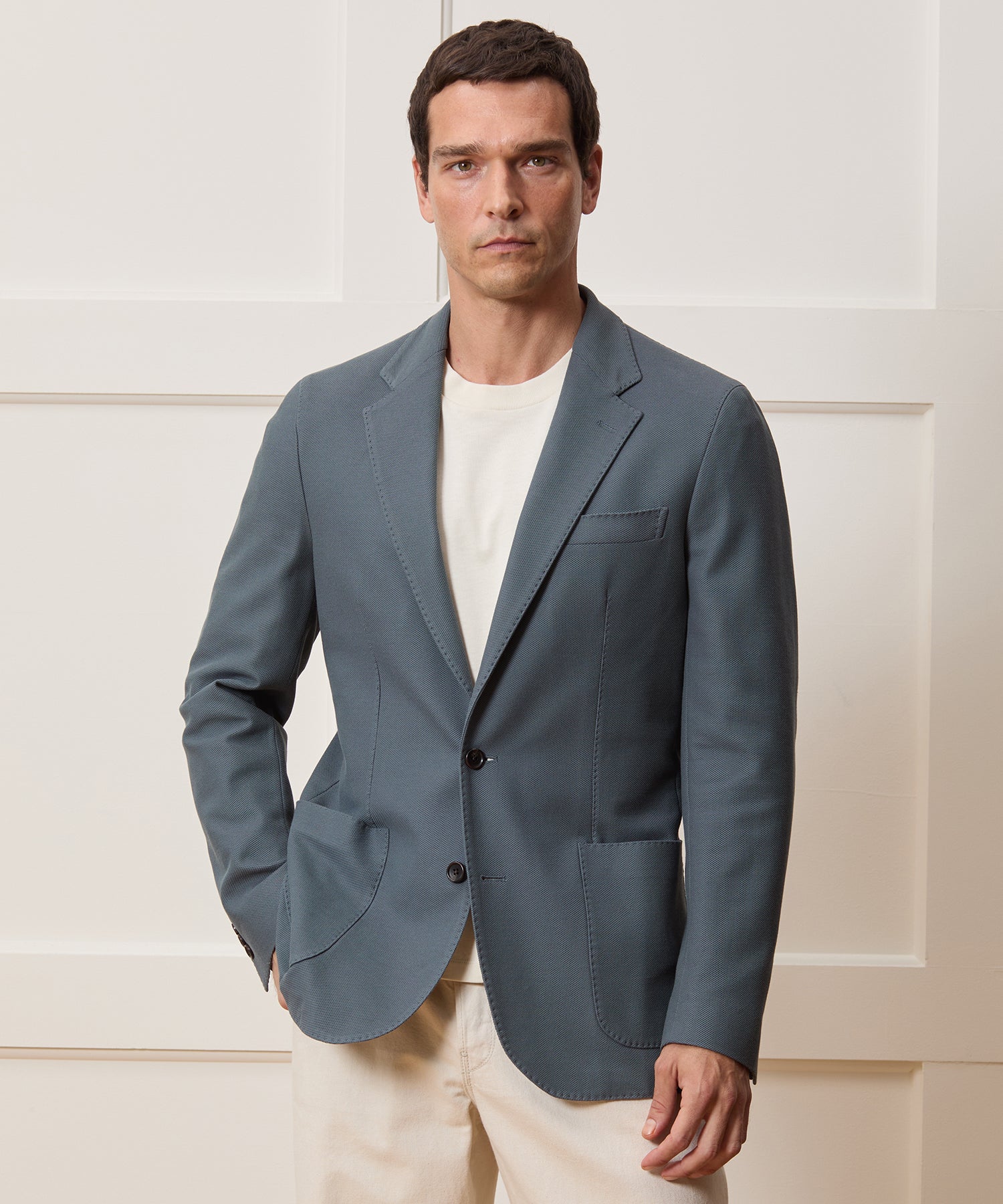 Italian Knit Sport Coat in Blue Metal – Todd Snyder