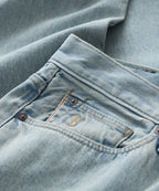 Slim Selvedge Jean in Faded Light Indigo