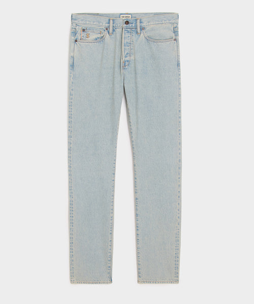 Slim Selvedge Jean in Faded Light Indigo – Todd Snyder