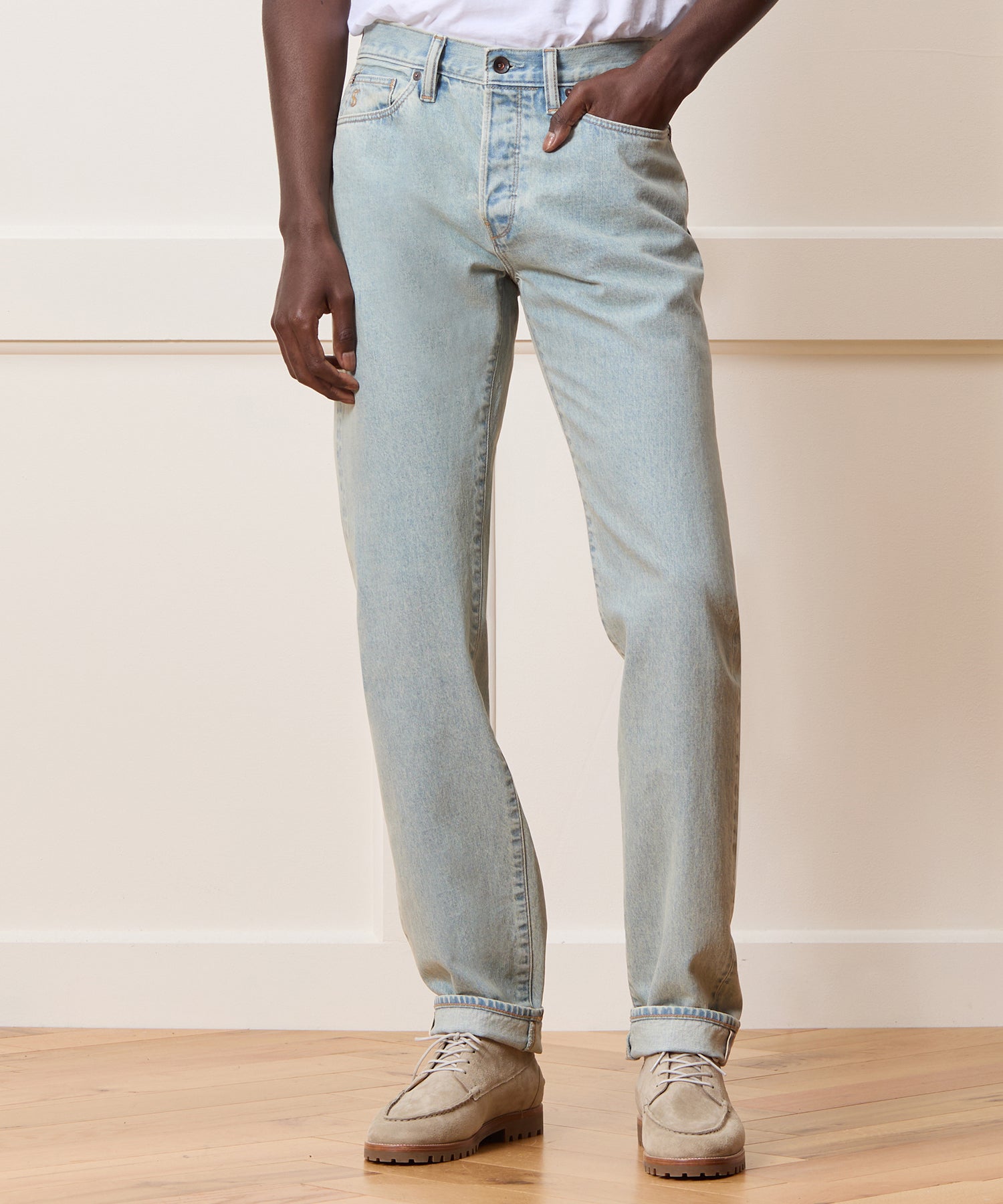Slim Selvedge Jean in Faded Light Indigo – Todd Snyder