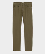 Slim Garment-Dyed Jean in Olive