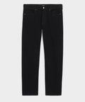 Straight Fit Japanese Selvedge Stretch Jean in Black