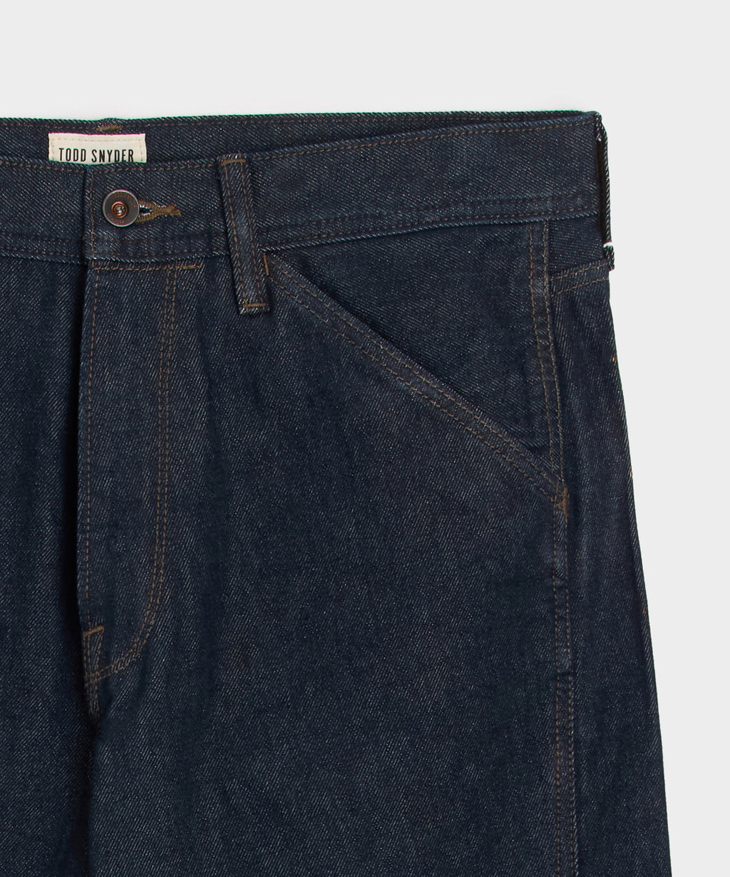 Relaxed Barrel Jean in Indigo Rinse
