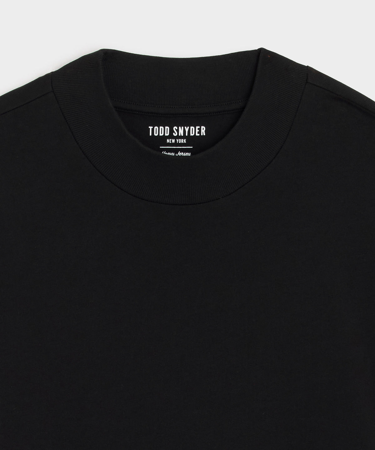 Boxy Jersey Mockneck Tee