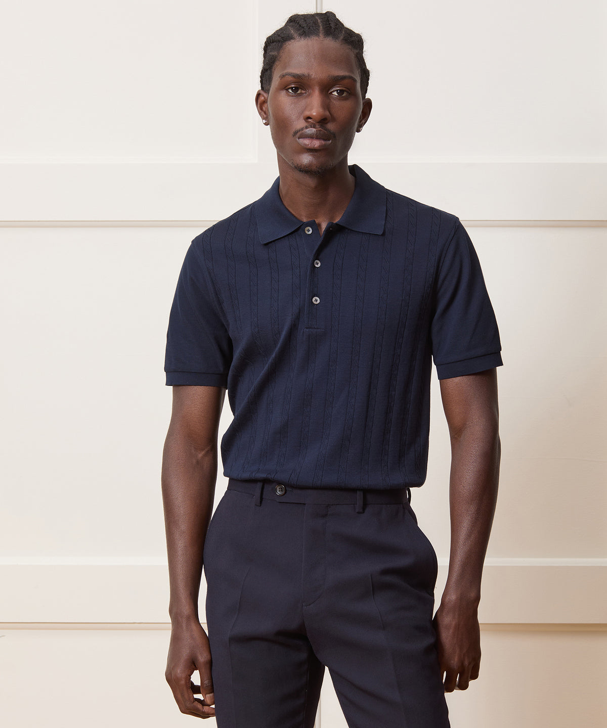 Cotton Cable Polo