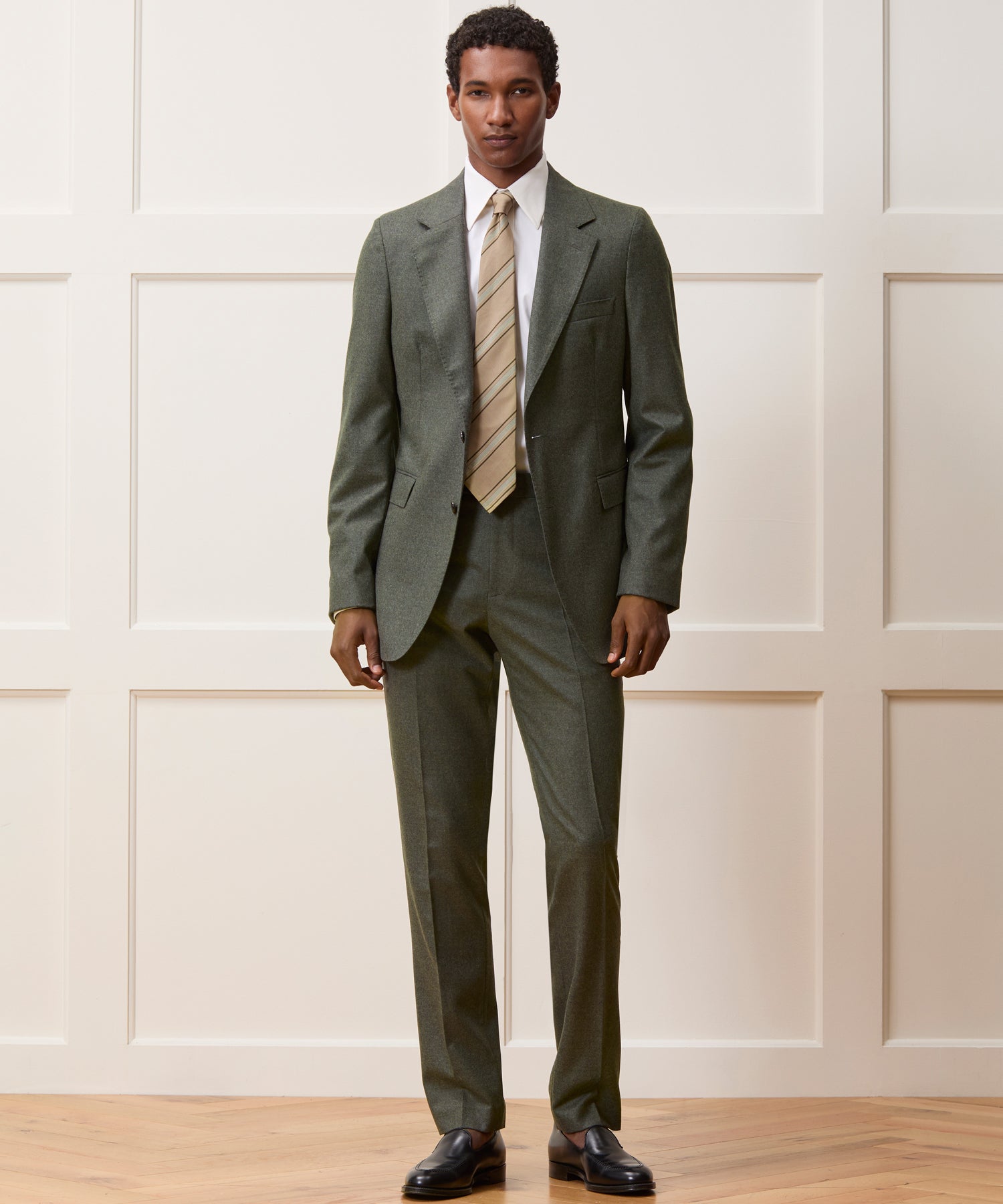 Italian Flannel Sutton Trouser in Oak Moss – Todd Snyder