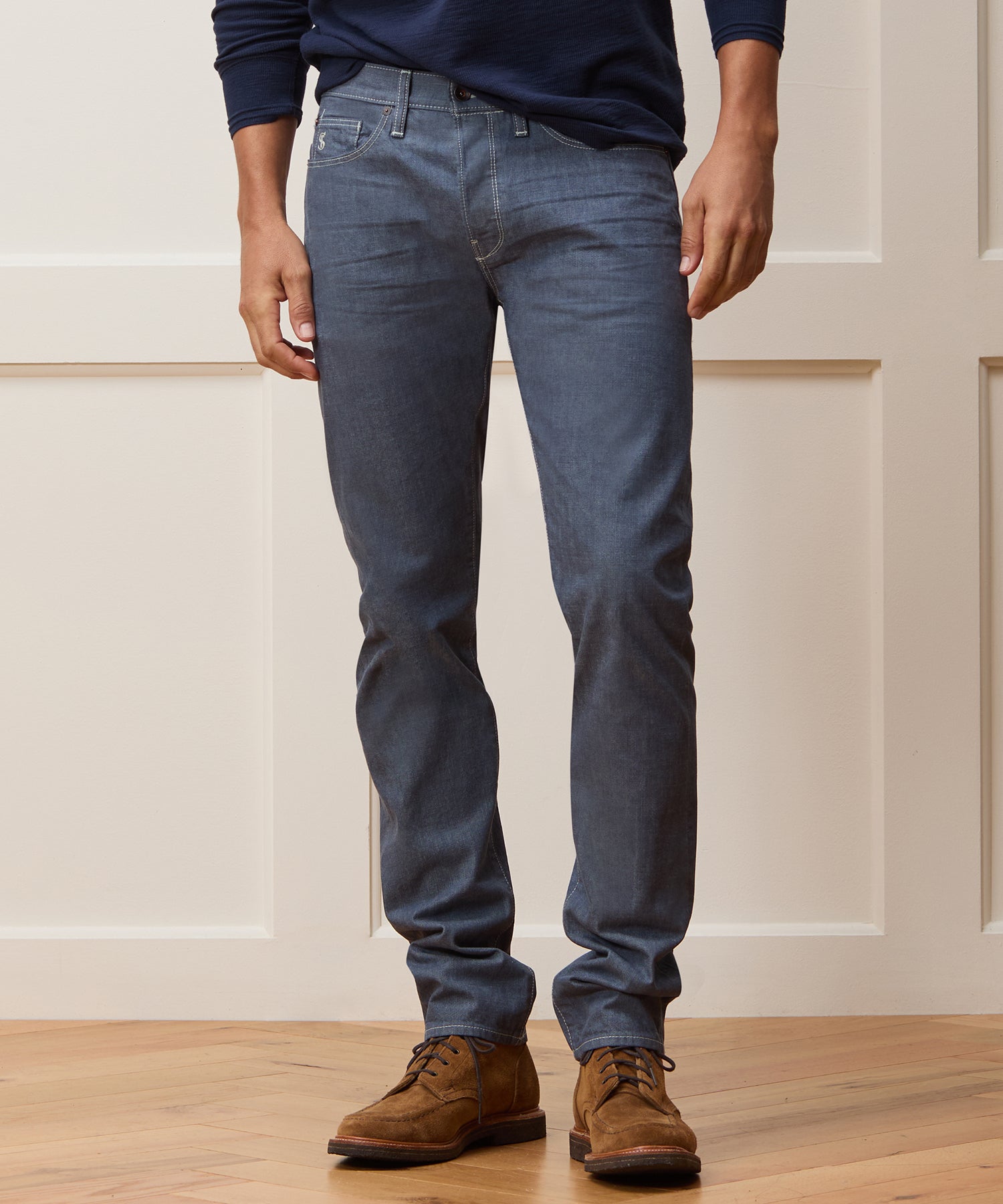 Slim Lightweight Japanese Selvedge Jean in Slate Blue – Todd Snyder
