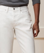 Slim Japanese Selvedge Stretch Jean in White
