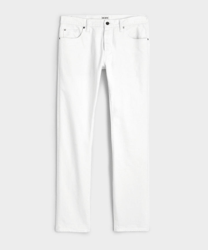 Slim Japanese Selvedge Stretch Jean in White