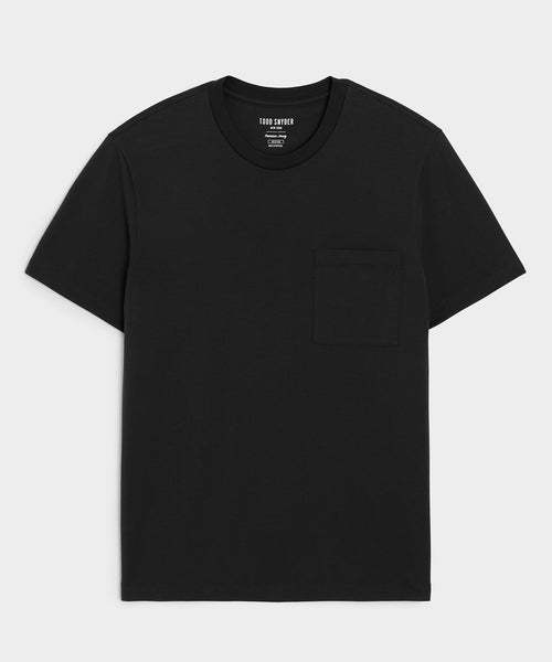 Premium Jersey Pocket Tee in Black – Todd Snyder