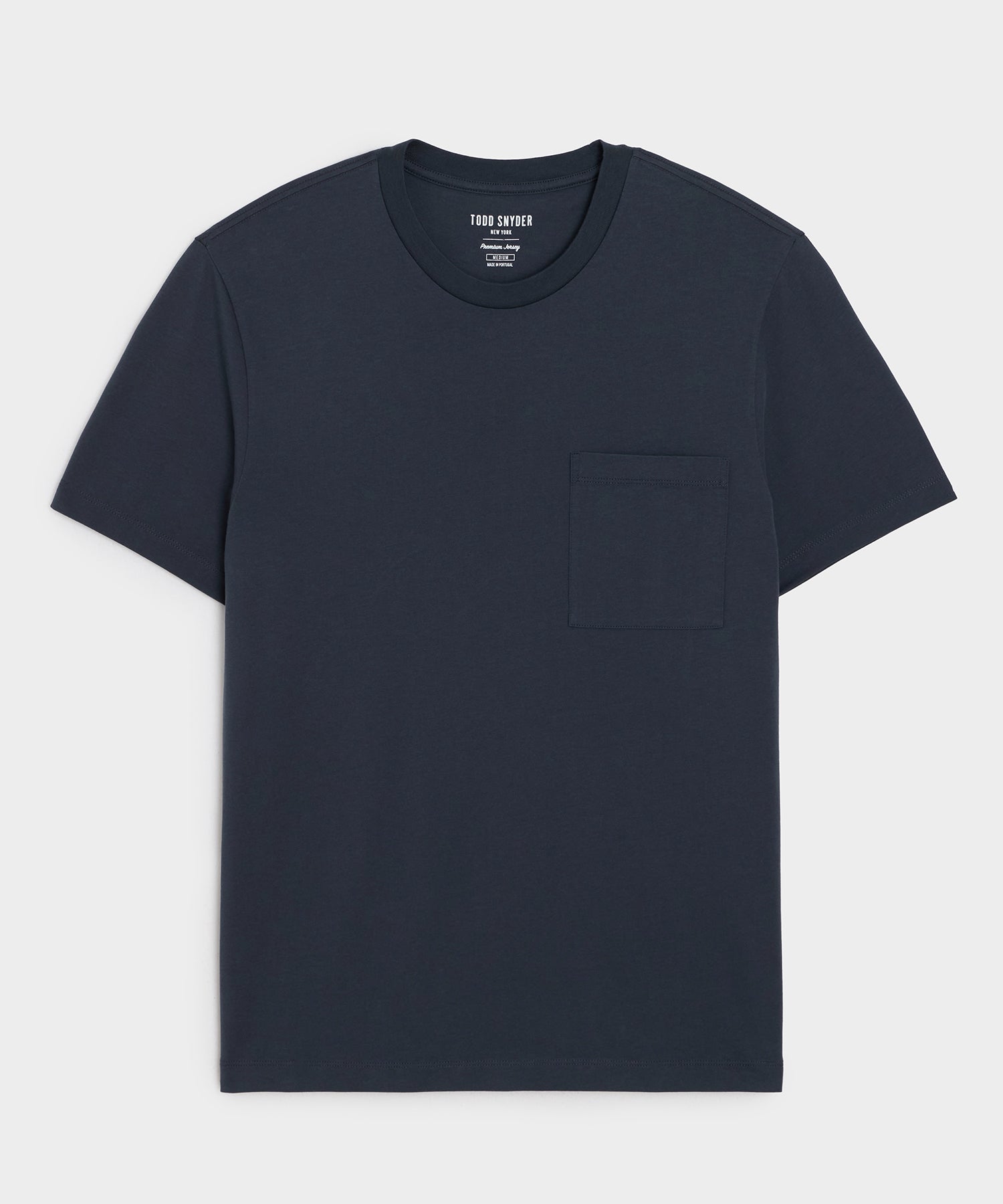 Premium Jersey Pocket Tee in Black – Todd Snyder