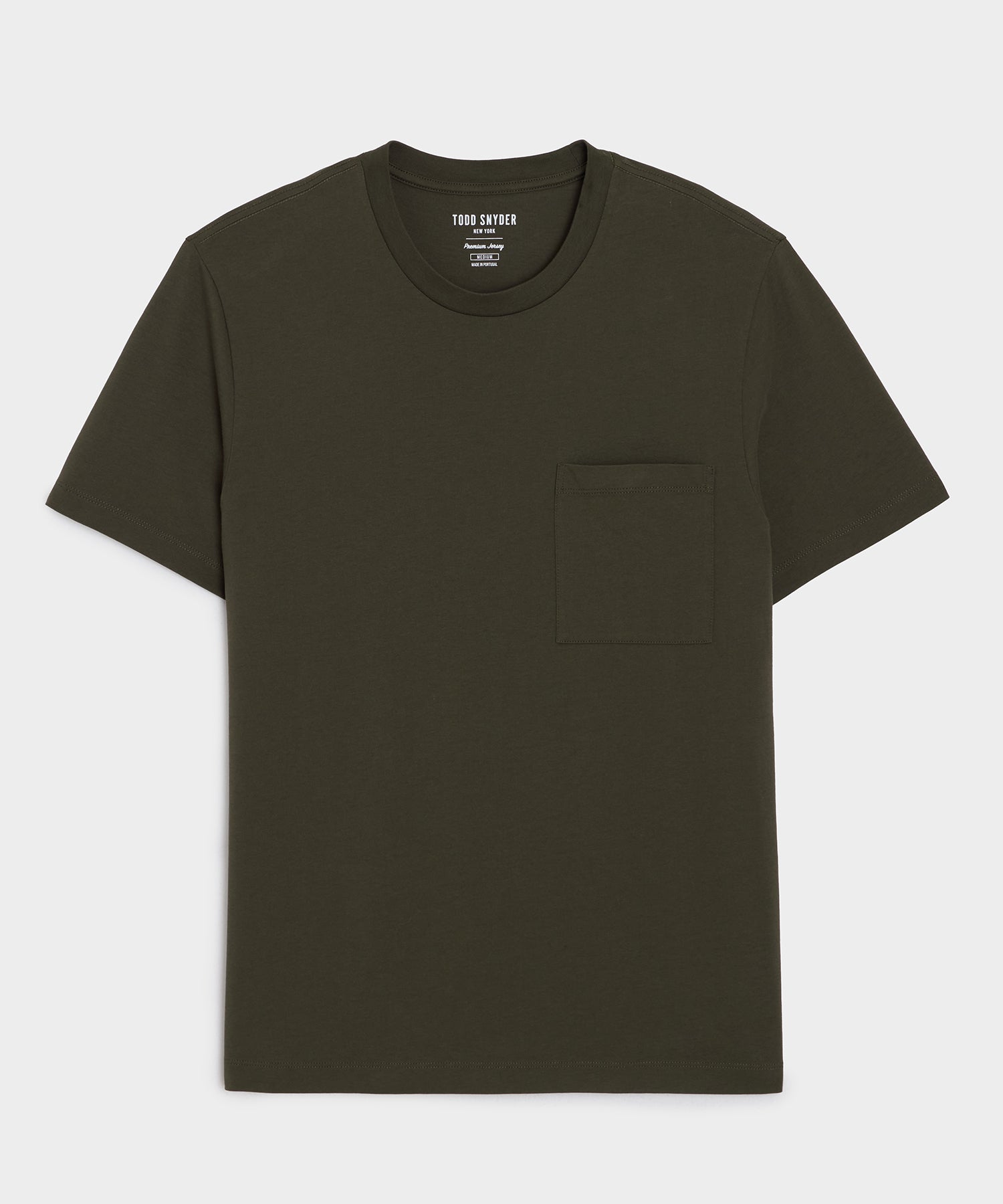 Premium Jersey Pocket Tee in Black – Todd Snyder