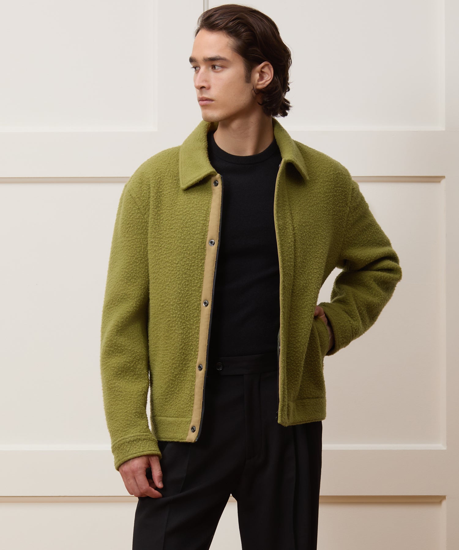 Italian Casentino Aviator Jacket in Citron – Todd Snyder
