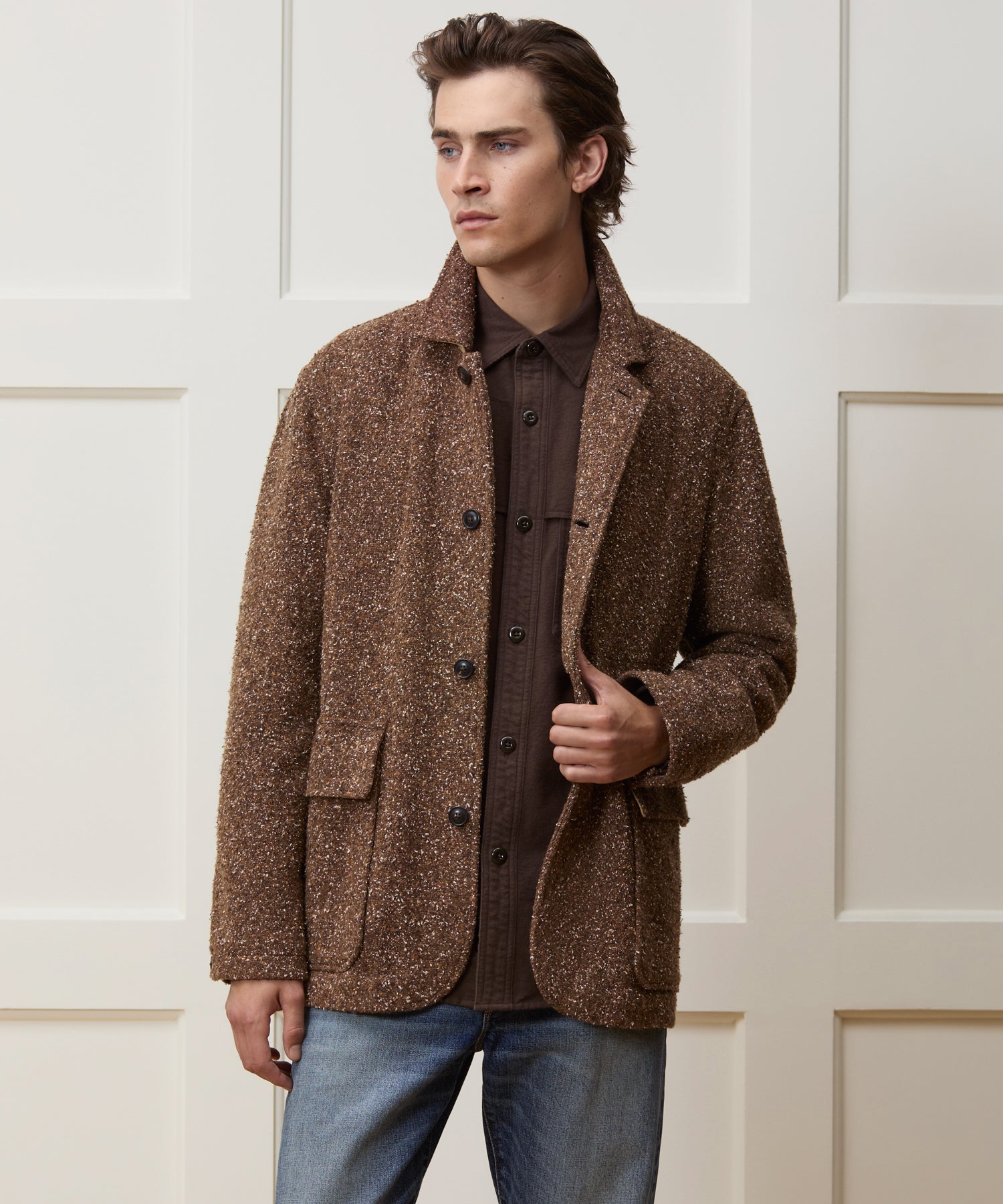 Italian Wool Walking Jacket in Brown – Todd Snyder