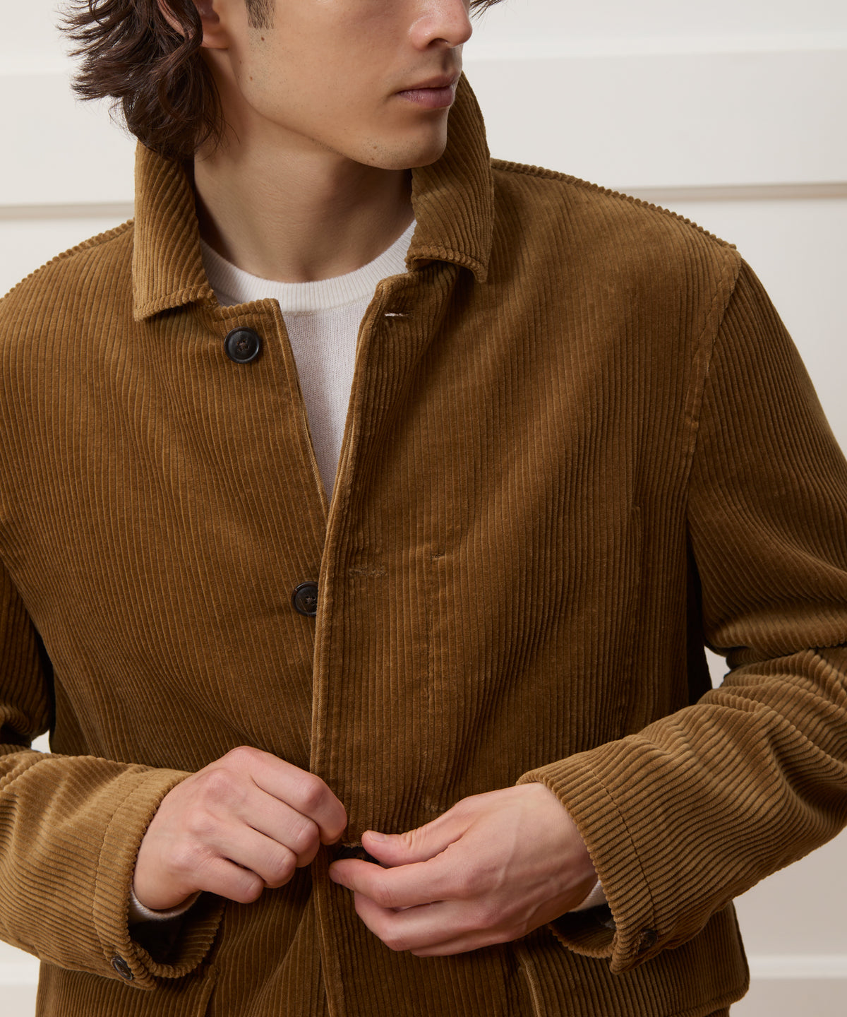 Relaxed Italian Corduroy Walking Jacket