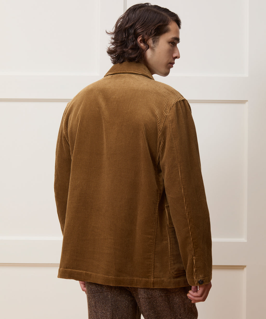 Relaxed Italian Corduroy Walking Jacket