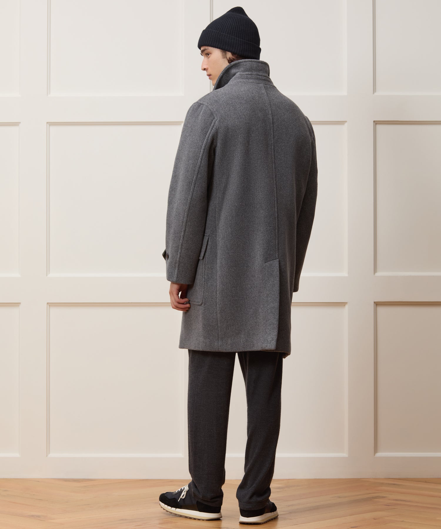 Relaxed Italian Wool Car Coat in Light Grey – Todd Snyder