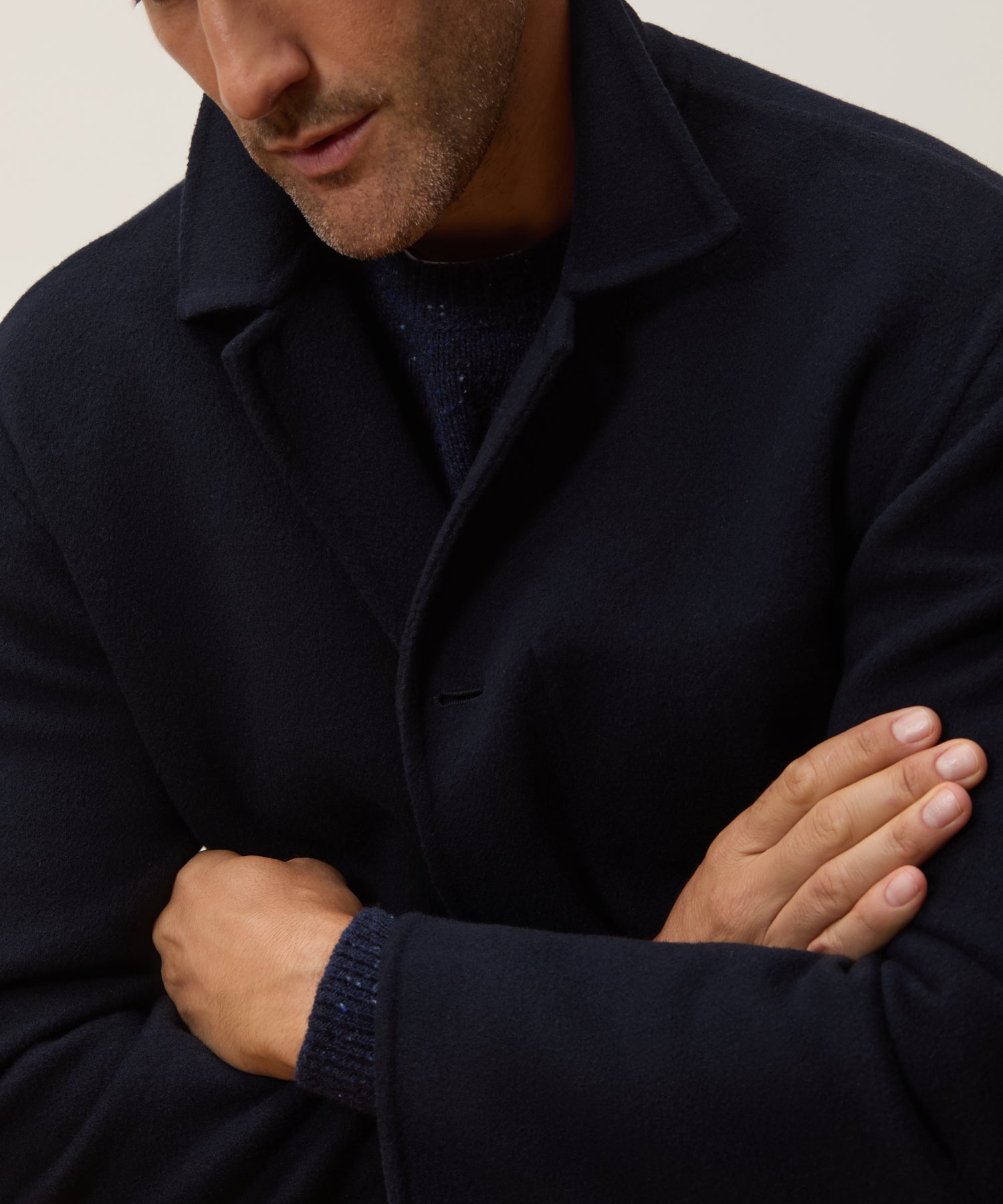 Relaxed Italian Cashmere Walking Jacket in Navy – Todd Snyder