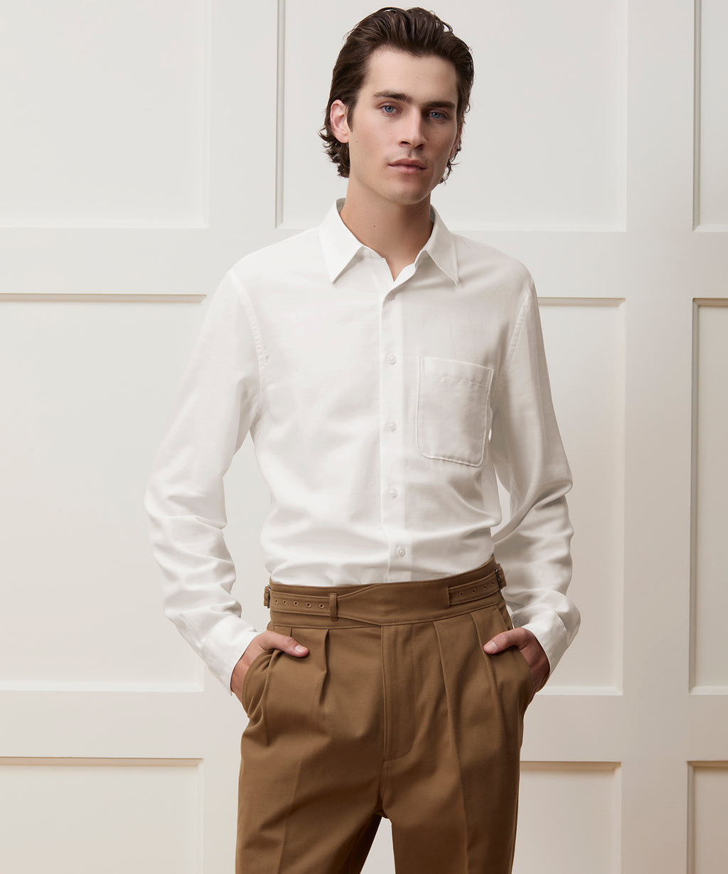 Cotton-Cashmere Sport Shirt