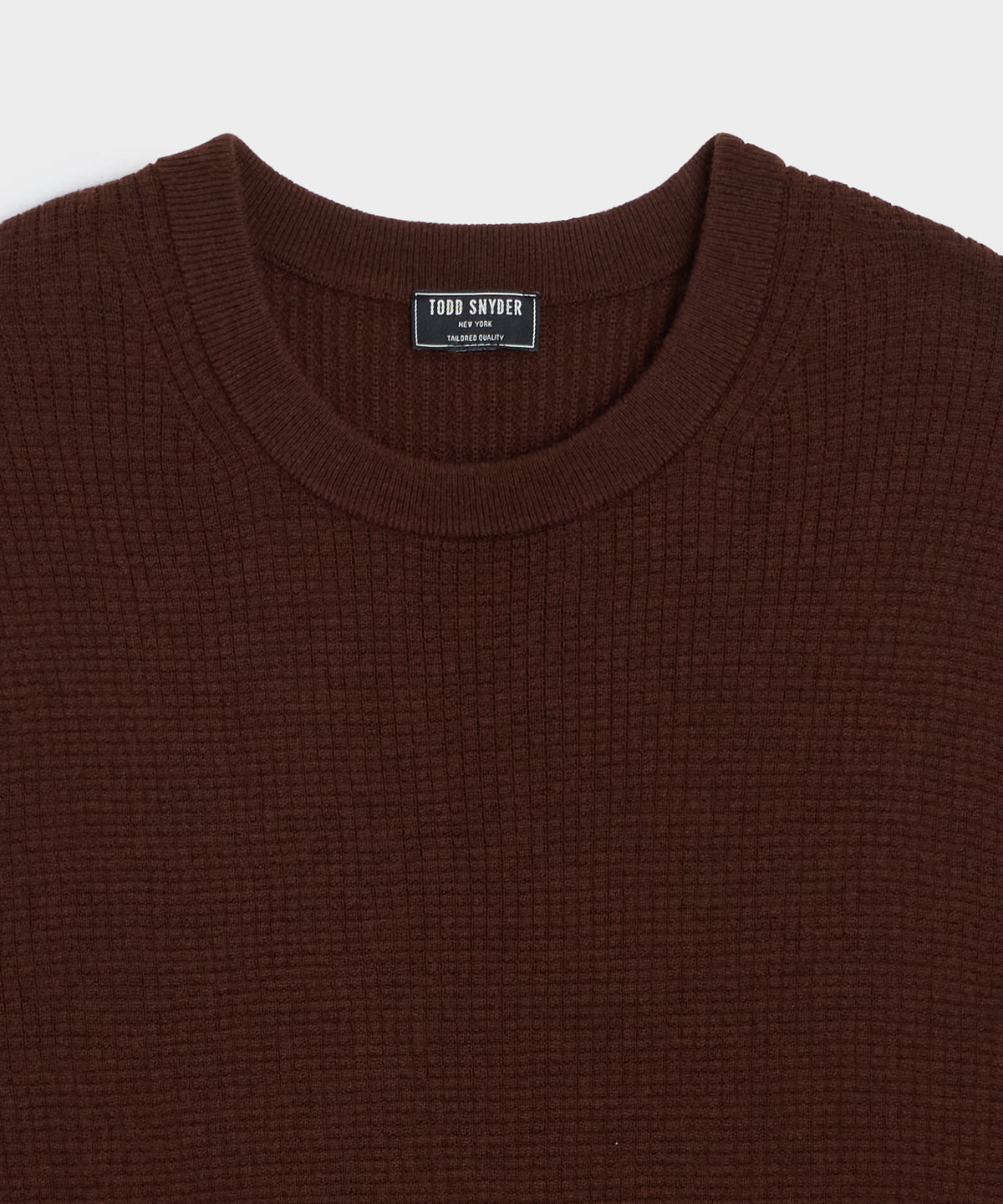 Merino Waffle Crewneck