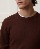 Merino Waffle Crewneck