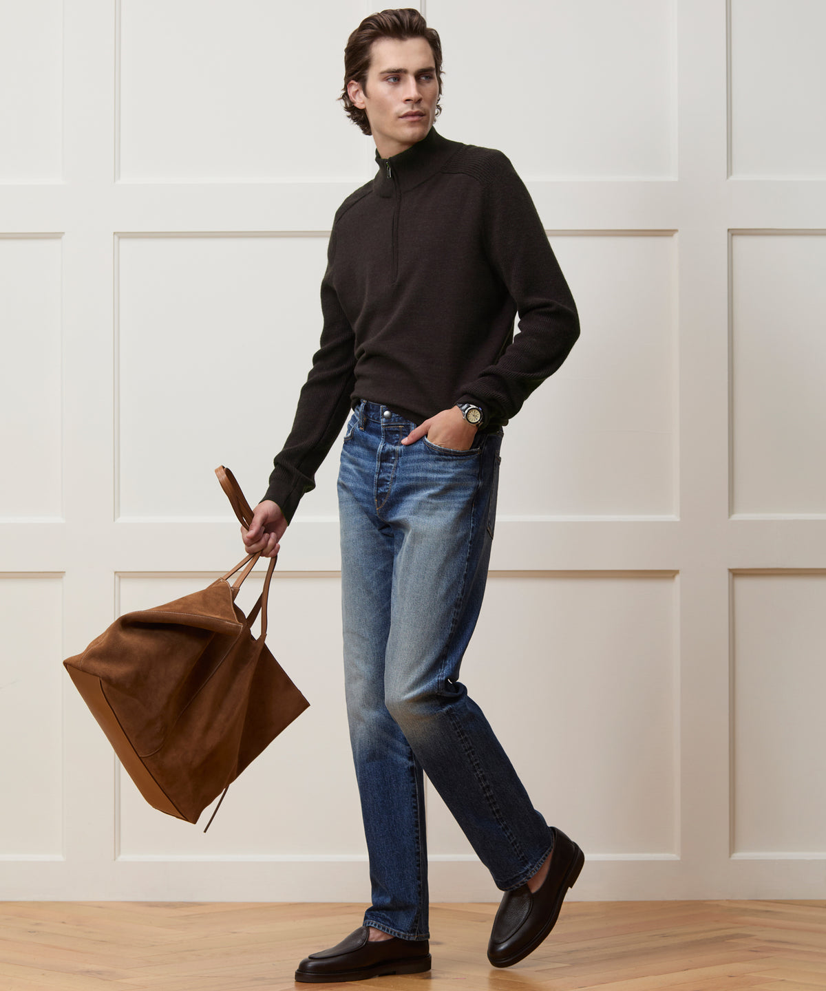 Merino Quarter-Zip Sweater