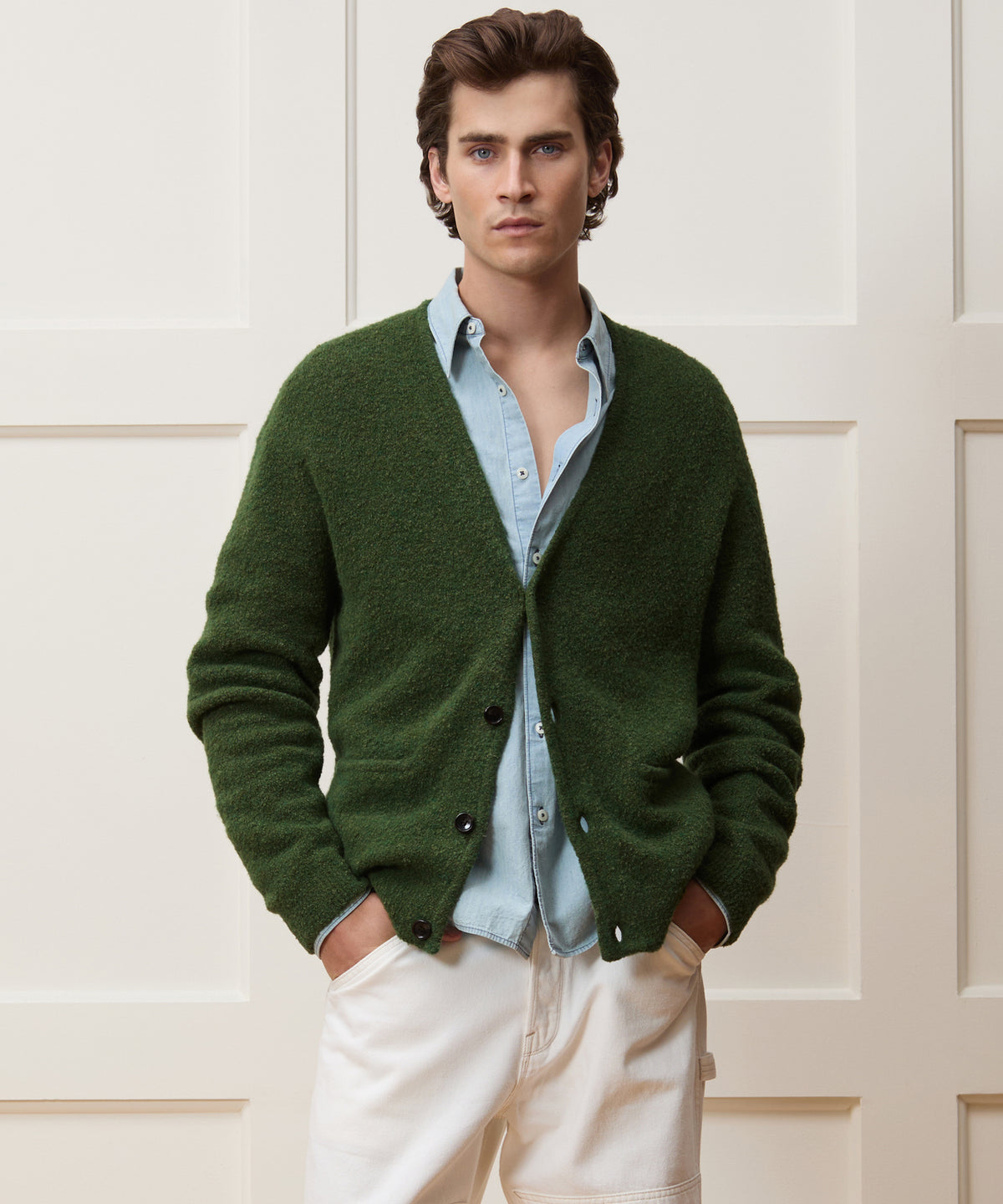 Relaxed Boucle Cardigan