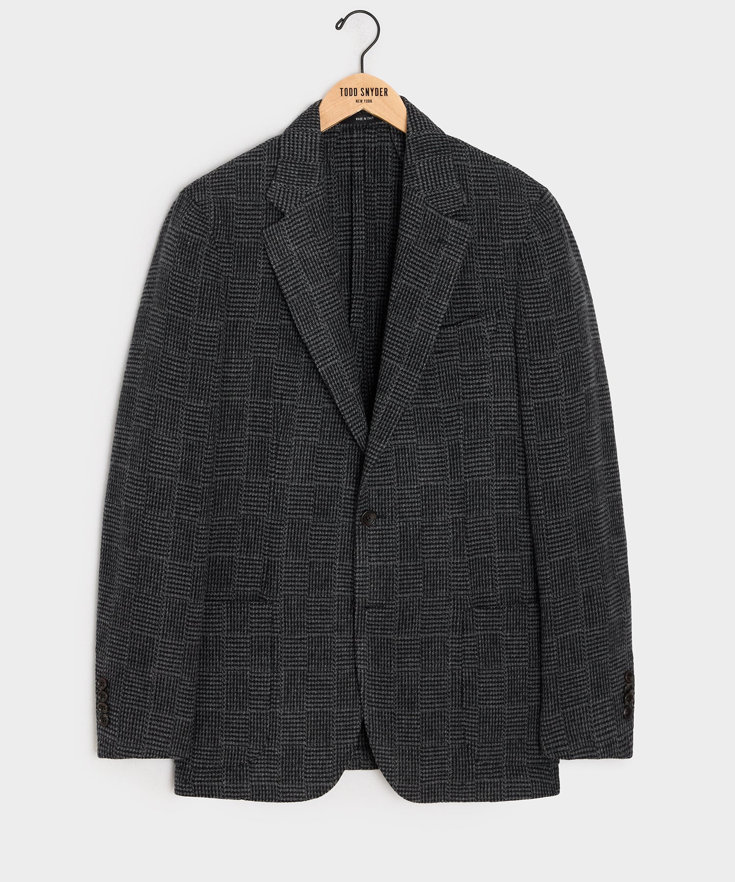 Italian Wool Sport Coat in Grey Houndsooth Glen Plaid – Todd Snyder