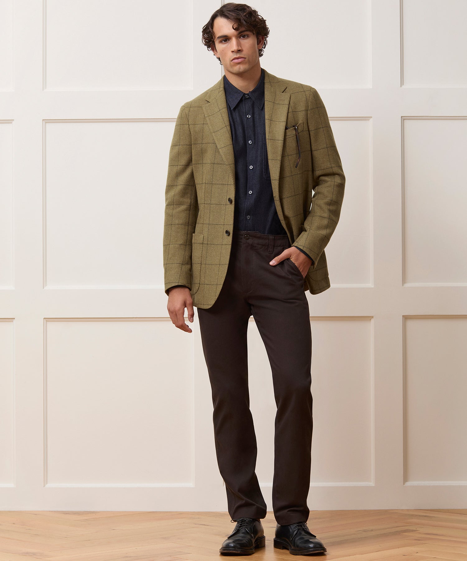 Italian Wool Sport Coat in Olive Windowpane – Todd Snyder