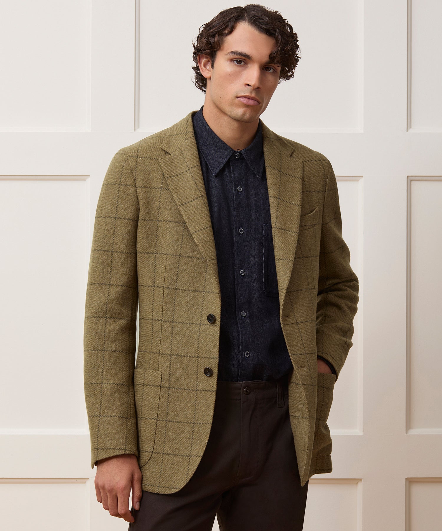 Italian Wool Sport Coat in Olive Windowpane – Todd Snyder