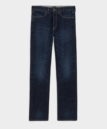 Straight Japanese Selvedge Stretch Jean in Worn Indigo – Todd Snyder