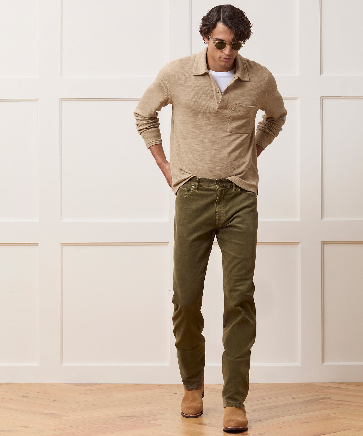 Straight 5-Pocket Corduroy Pant in Olive Vine – Todd Snyder