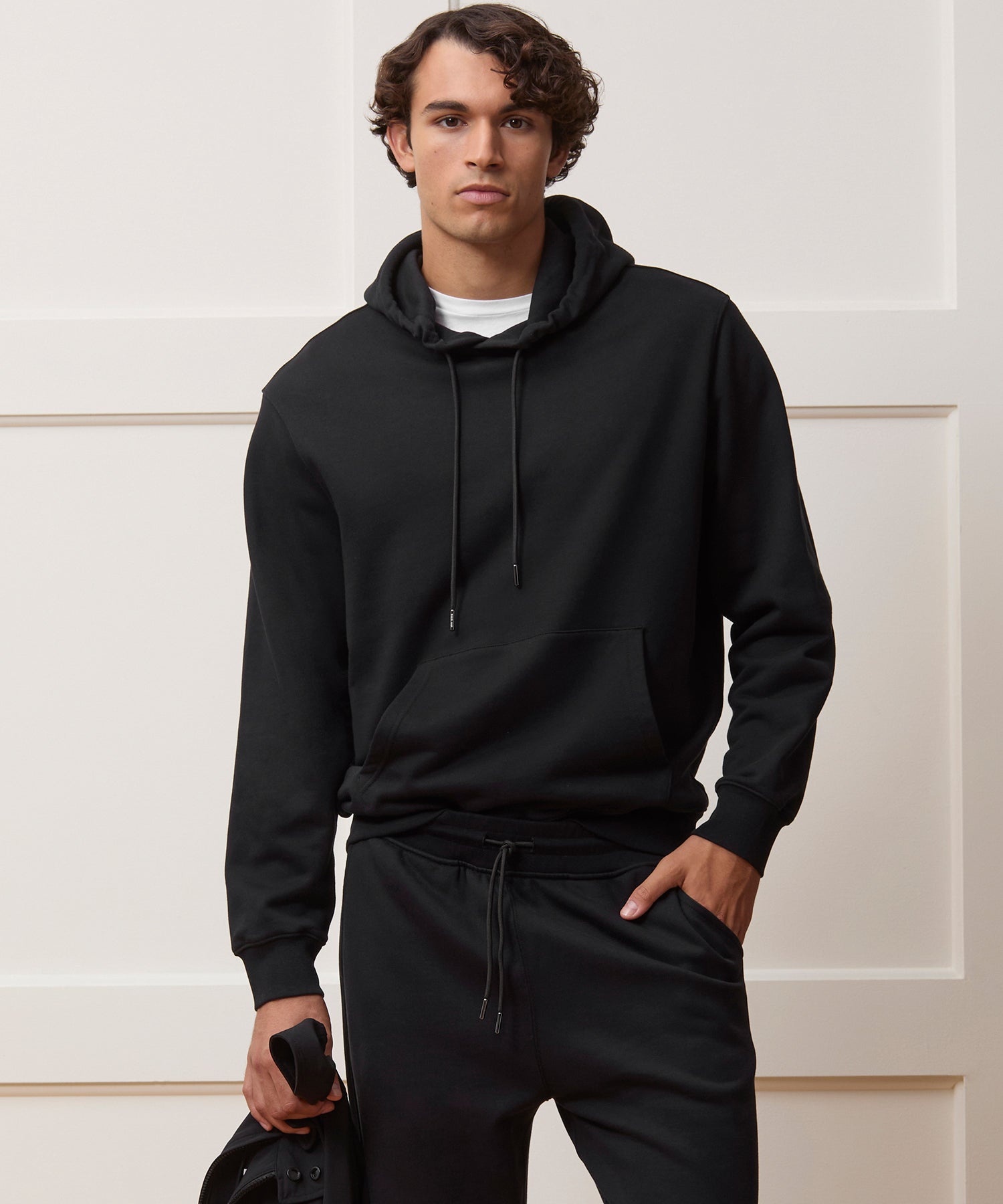 Foundation Hoodie in Pitch Black – Todd Snyder