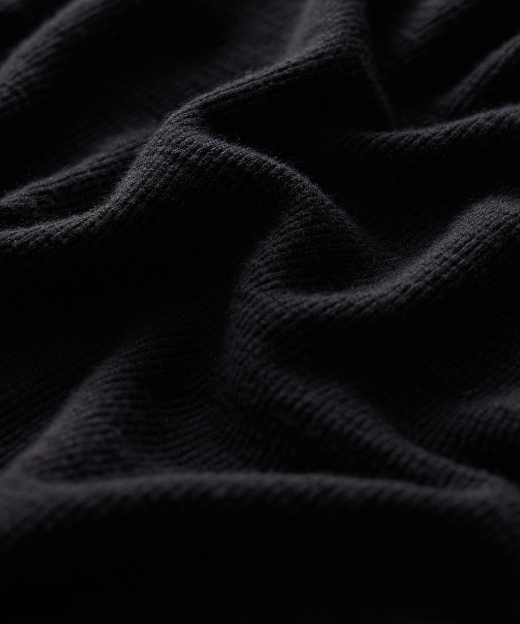 Lightweight Mini Waffle Henley