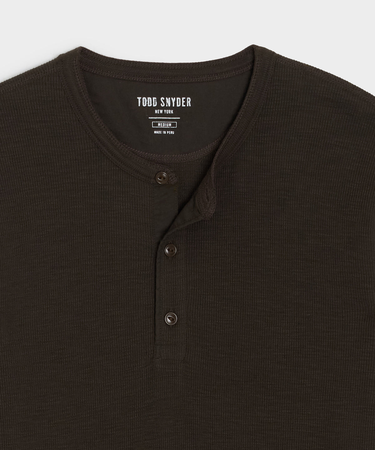 Lightweight Mini Waffle Henley