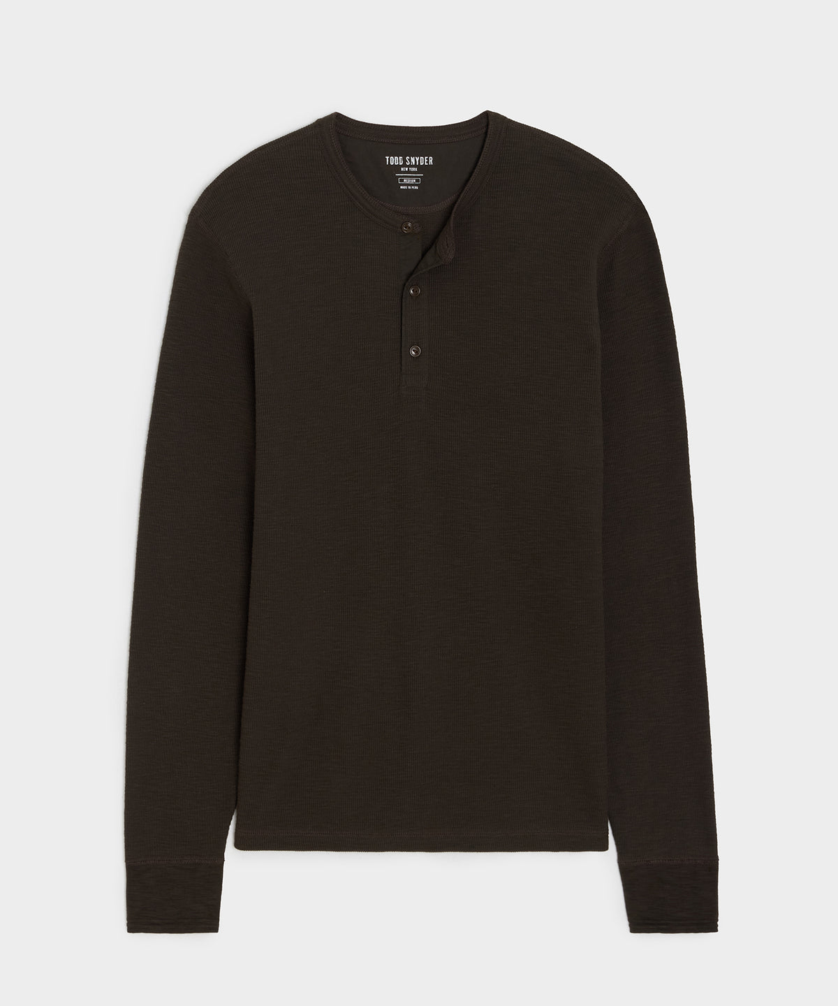 Lightweight Mini Waffle Henley