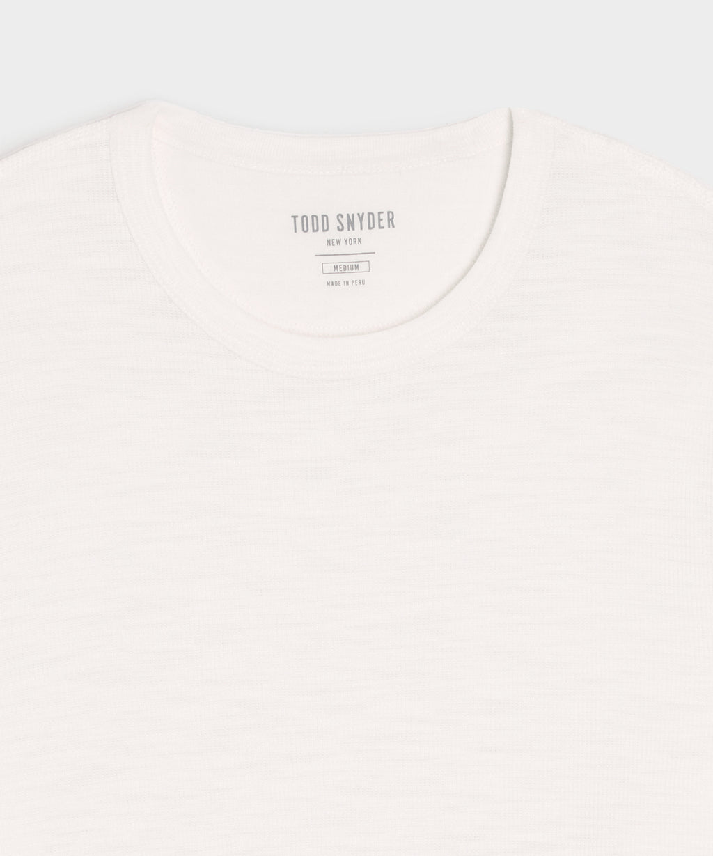 Lightweight Mini Waffle Tee