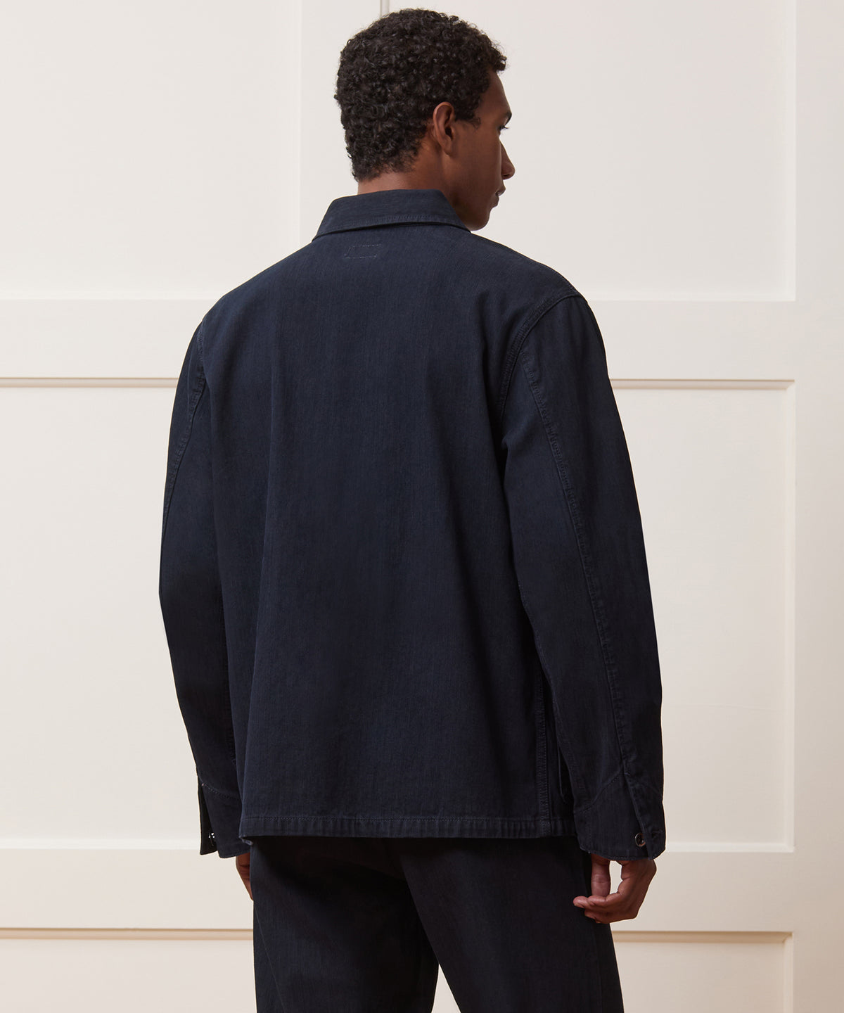 Indigo Stripe Studio Jacket