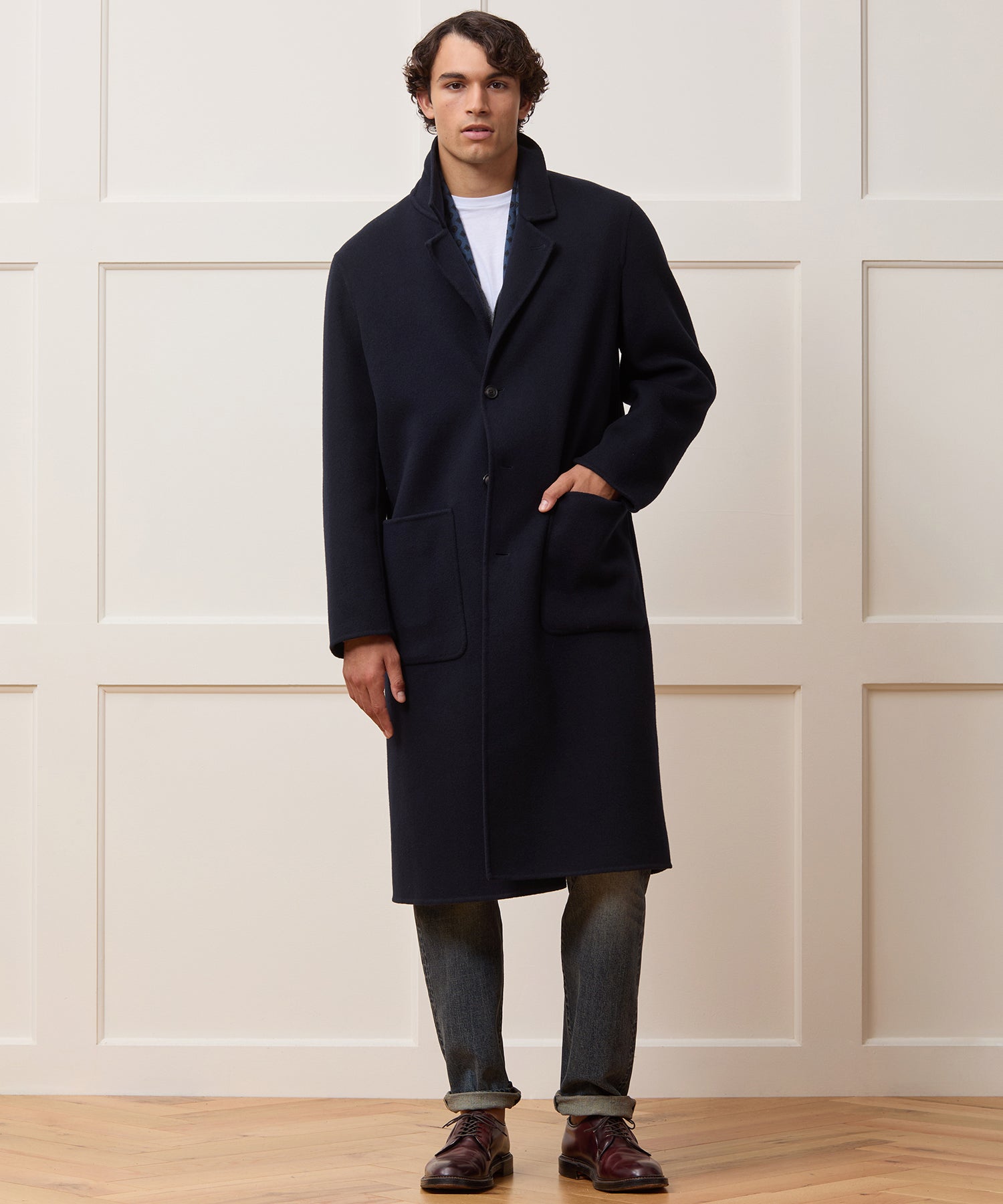 Italian Cashmere Topcoat in Navy – Todd Snyder