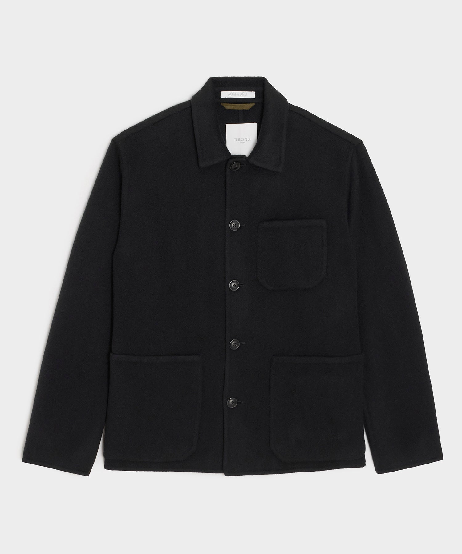 Italian Velvet Tailored Chore Coat in Black – Todd Snyder