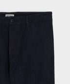 Relaxed Striped Denim Chino in Overdyeed Indigo