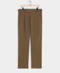 Italian Heathered Cotton Side Tab Trouser